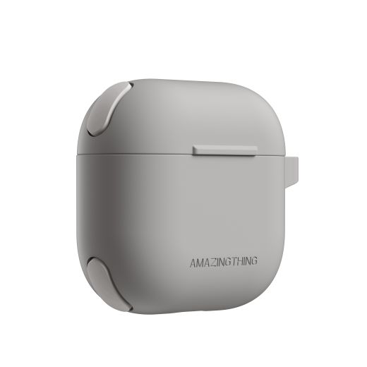 Силіконовий чохол AmazingThing Omni GripClip Case Titan Grey для Airpods 4 (APRO4OMGY)