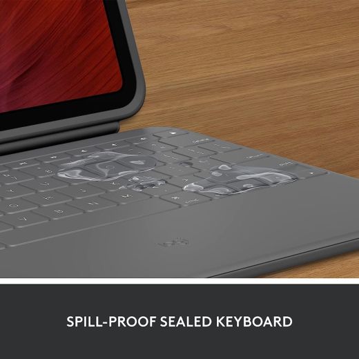 Чохол-клавіатура Logitech Rugged Folio Graphite для iPad 11'' (2025) | iPad 10.9" (2022) 