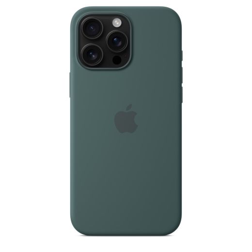 Оригинальный силиконовый чехол Apple Silicone Case with MagSafe Lake Greent для iPhone 16 Pro Max (MA7V4)