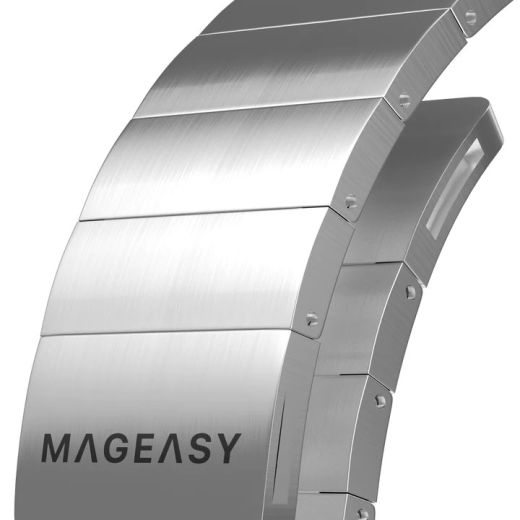 Магнитный ремешок SwitchEasy Maestro M Silver для Apple Watch 42mm | 44mm | 45mm  (MAW245044SV22)