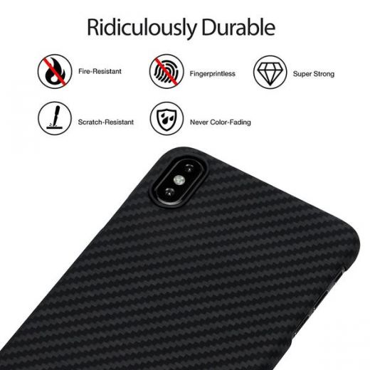 Чехол Pitaka Aramid Case Black/Grey (KI9001XM) для iPhone XS Max