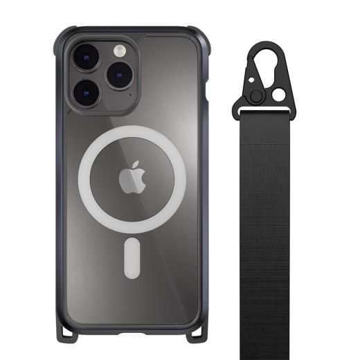 Чохол з ремінцем SwitchEasy Odyssey+ with MagSafe Metal Black для iPhone 14 Pro (MPH67P054MT22)