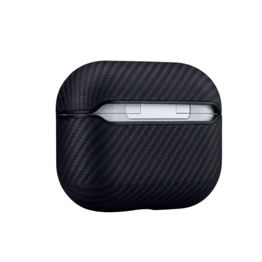 Карбоновий чохол Pitaka MagEZ 600D Black/Grey (Twill) для AirPods Pro 2 (APM7001)