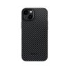 Карбоновий чохол Pitaka MagEZ Case Pro 4 1500D Black/Grey (Twill) для iPhone 15 Plus