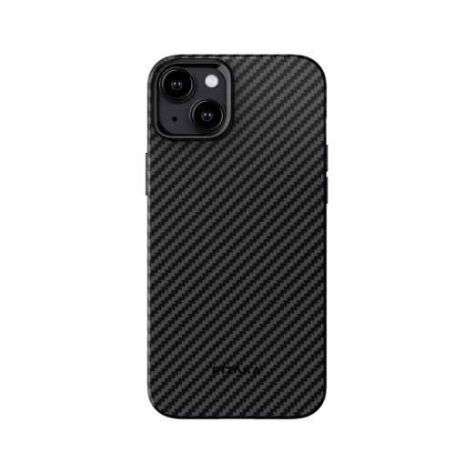 Карбоновый чехол Pitaka MagEZ Case Pro 4 1500D Black/Grey (Twill) для iPhone 15