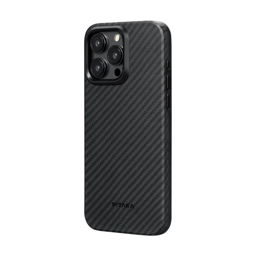 Карбоновый чехол Pitaka MagEZ Case Pro 4 1500D Black/Grey (Twill) для iPhone 15 Pro (KI1501PP)