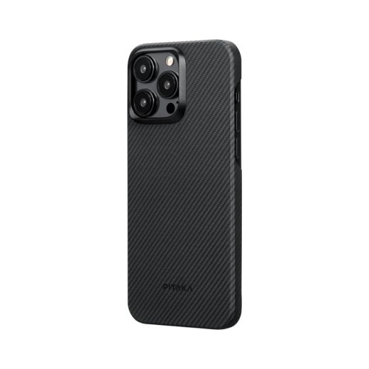 Карбоновий чохол Pitaka MagEZ Case 4 600D Black/Grey (Twill) для iPhone 15 Pro (KI1501PA)