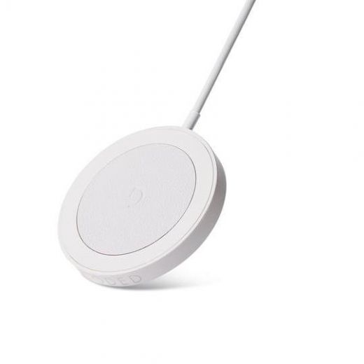 Безпровідна зарядка Decoded Magnetic Wireless Charging Puck with MagSafe White (D21MSWC1WE)