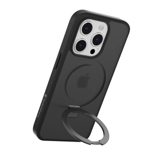 Захисний чохол-підставка SwitchEasy MagStand M StandGuard Black для iPhone 15 Pro (SPH56P171BK23)