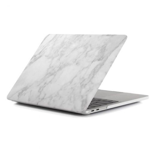 Мраморный чехол CasePro Marble White | White для MacBook Air 13" (M1 | 2020 | 2019 | 2018) 