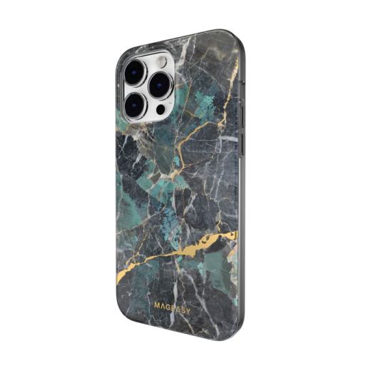 Чехол SwitchEasy Marble Emerald Blue для iPhone 14 Pro Max (MPH67P017EB22)