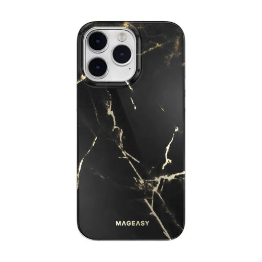 Чохол SwitchEasy Marble Pearl Black для iPhone 14 Pro Max (MPH67P017PB22)