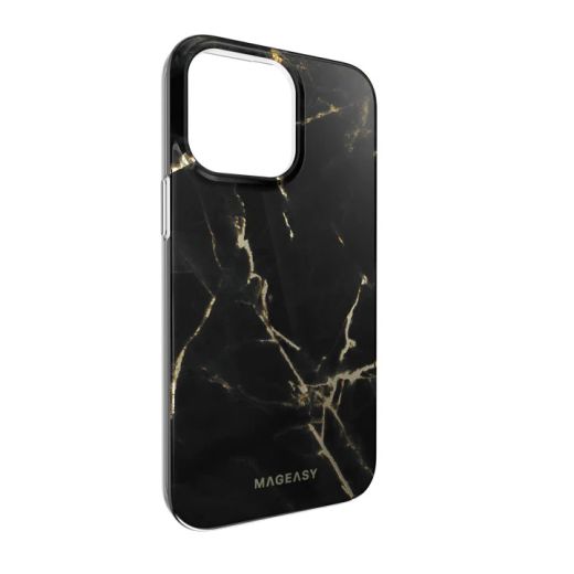 Чохол SwitchEasy Marble Pearl Black для iPhone 14 Pro (MPH61P017PB22)