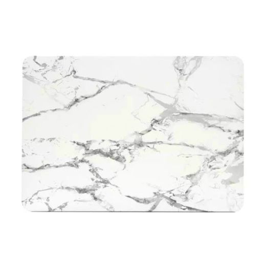 Мраморный чехол-накладка CasePro Marble White | Grey для MacBook Pro 14" M1 | M2 | M3 | M4 (2021 | 2022 | 2023 | 2024)