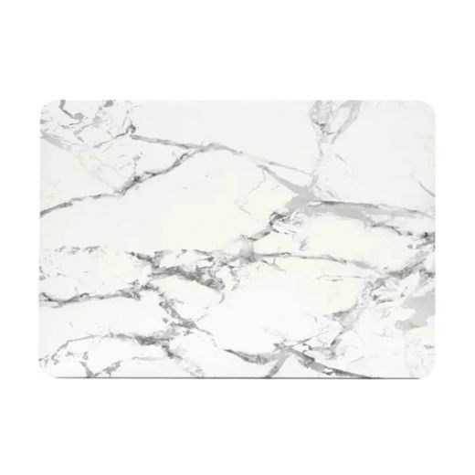 Мраморний чохол-накладка CasePro Marble White | Grey для MacBook Pro 14" (2021 | 2022 | 2023  M1 | M2 | M3)