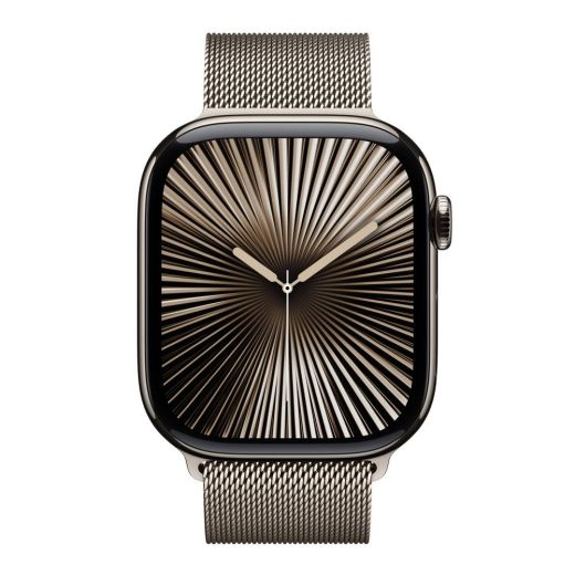 Оригинальный металлический ремешок Apple Milanese Loop Natural Size S/M для Apple Watch 49мм | 46мм | 45мм (MC7J4)