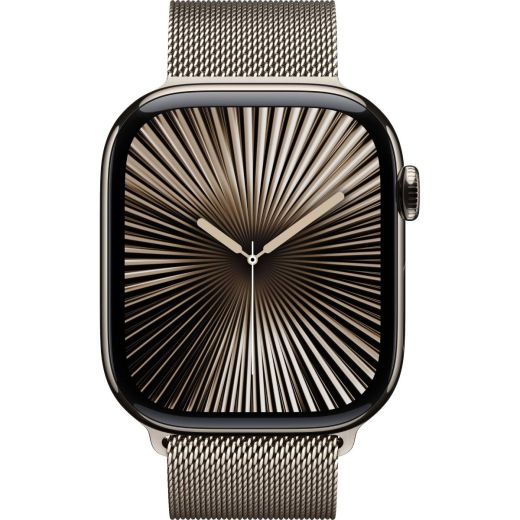 Смарт-часы Apple Watch Series 10 GPS + Cellular 42мм Natural Titanium Case with Natural Milanese Loop (MWXF3)