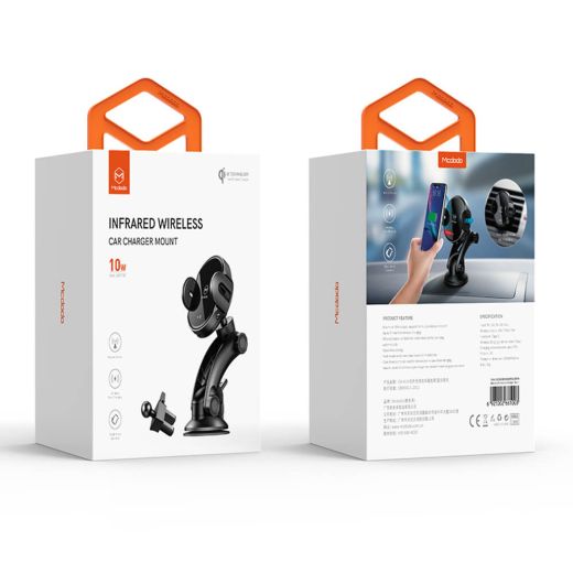 Бездротова зарядка для телефону Mcdodo 2 in 1 Car Mounted Phone Stander Car Wireless Charger 10W