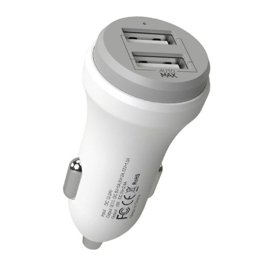 Автомобільний зарядний пристрій Mcdodo 5V 2.4A Qc3.0 Fast Charge Dual Usb Car Charger