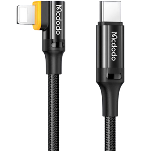 Кабель Mcdodo 90° Type-C to Lightning Cable Auto Power off 1.2m Black