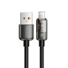Нейлоновий кабель Mcdodo Auto Power Off 12W Lightning Transparent Data Cable 1.2 метр (CA-3140)