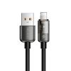 Нейлоновый кабель Mcdodo Auto Power Off 12W Lightning Transparent Data Cable 1.2 метр (CA-3140)