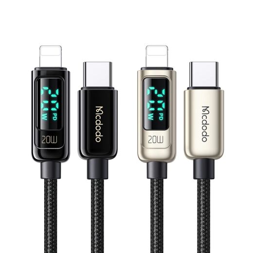 Кабель Mcdodo Digital Pro Type-c to Lightning 36W Data Cable 1.2 метра Black (CA-8810)