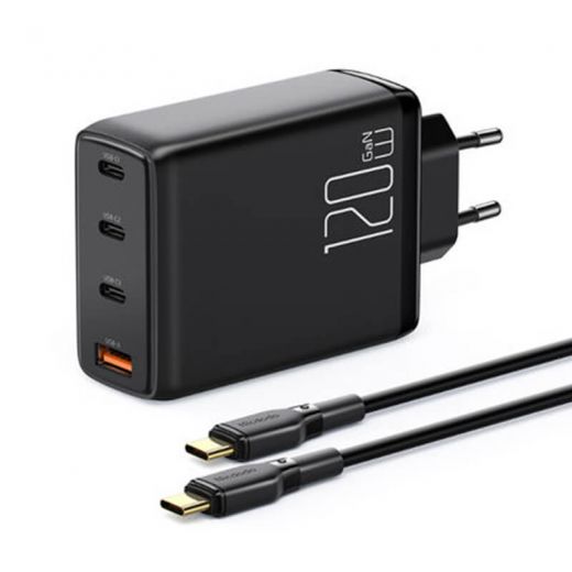 Швидка зарядка Mcdodo GaN 120W 4 Port з кабелем Type-C to Type-C 2m