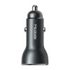 Автомобільний зарядний пристрій Mcdodo LED 5V 3.4A Digital Display Dual USB Ports Car Charger Dark Grey