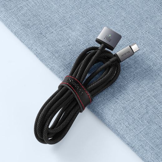 Кабель Mcdodo Magnetic Fast Charging Cable with LED 140W USB-C to MagSafe 3 Black 2 метра (CA-1470)