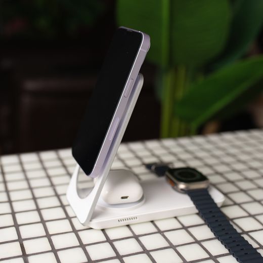 Беспроводная зарядка Mcdodo Magnetic Wireless Charger 3 в 1 25W White