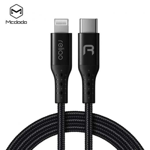 Кабель McDodo Reliqo Type-C to Lightning Black 1.2m (RCA-705)