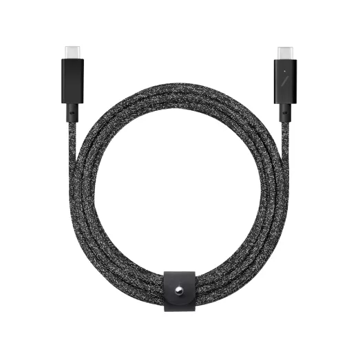 Кабель Native Union Belt Cable USB-C to USB-C Pro 240W Cosmos Black (2.4 m) (BELT-PRO2-COS-NP)