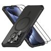 Чехол с защитным стеклом ESR Air Armor Clear Case Set (HaloLock) Case Clear Black для iPhone 15 Pro Max