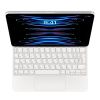 Чохол-клавіатура Apple Magic Keyboard White (MJQJ3UA/A) Ukrainian для iPad Air 11” 6 M2 (2024) | iPad Pro 11" (2021 | 2022 | M1 | M2) | Air 10.9" 4 | 5 (2020 | 2022)