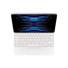 Чехол-клавиатура Apple Magic Keyboard White Ukrainian (MJQL3UA/A) для iPad Air 13" M2 (2024) | iPad Pro 12.9" M1 | M2 (2021 | 2022)