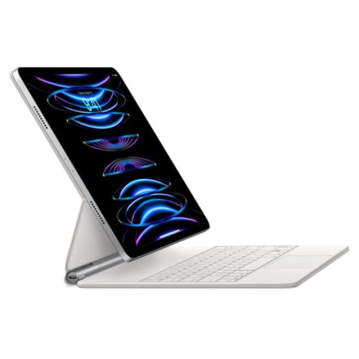 Чохол-клавіатура Apple Magic Keyboard White Ukrainian (MJQL3UA/A) для iPad Air 13" M2 (2024) | iPad Pro 12.9" M1 | M2 (2021 | 2022)