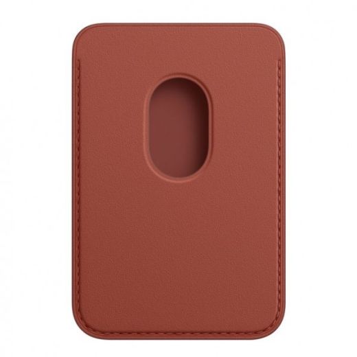 Оригинальный кожаный кошелек для пластиковых карт Apple iPhone Leather Wallet with MagSafe Arizona (MK0E3) для iPhone 12 | 13