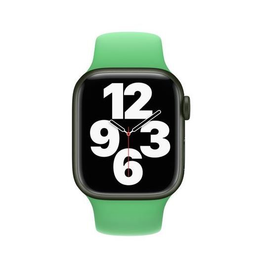 Оригинальный силиконовый ремешок Apple Sport Band Bright Green для Apple Watch 42mm | 41mm | 40mm | 38mm (MN2C3)