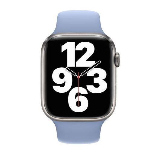 Оригинальный силиконовый ремешок Apple Sport Band Blue Fog для Apple Watch 45mm | 44mm | 42mm (MN2D3)