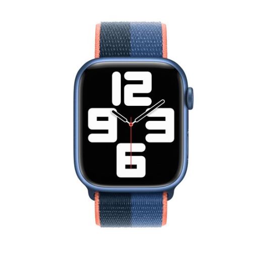 Оригинальный ремешок Apple Sport Loop Blue Jay | Abyss Blue для Apple Watch 42mm | 41mm | 40mm | 38mm (MN5H3)