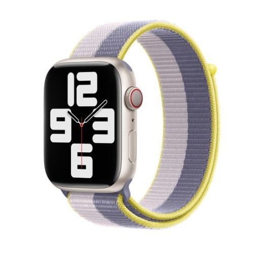 Оригинальный ремешок Apple Sport Loop Lavender Gray | Light Lilac для Apple Watch 45mm | 44mm | 42mm (MN5R3)