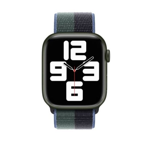 Оригинальный ремешок Apple Sport Loop Midnight | Eucalyptus для Apple Watch 41mm | 40mm | 38mm (MN5M3)