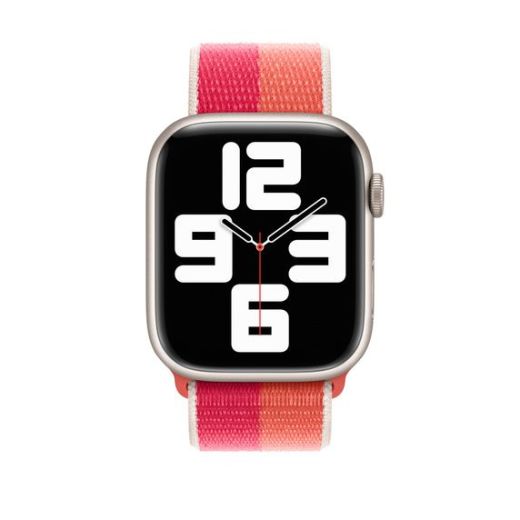 Оригинальный ремешок Apple Sport Loop Nectarine | Peony для Apple Watch 42mm | 41mm | 40mm | 38mm (MN5V3)