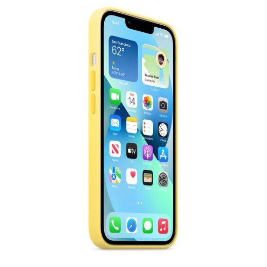 Оригинальный силиконовый чехол Apple Silicon Case with MagSafe Lenon Zest для iPhone 13 Mini (MN5X3)