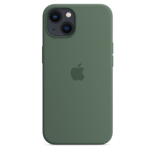 Оригинальный силиконовый чехол Apple Silicon Case with MagSafe Eucalyptus (MN633) для iPhone 13