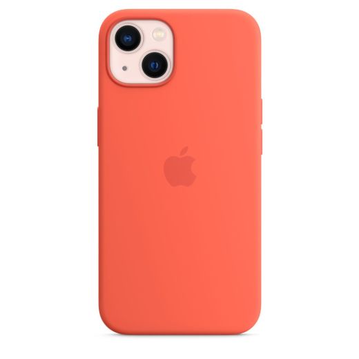 Оригинальный силиконовый чехол Apple Silicon Case with MagSafe Nectarine для iPhone 13 Mini (MN603)