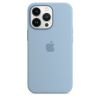 Оригинальный силиконовый чехол Apple Silicone Case with MagSafe Blue Fog (MN653) для iPhone 13 Pro