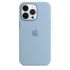 Оригинальный силиконовый чехол Apple Silicone Case with MagSafe Blue Fog (MN653) для iPhone 13 Pro