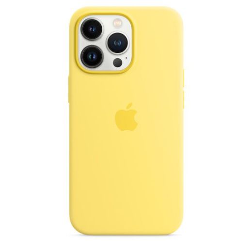 Оригінальний силіконовий чохол Apple Silicone Case with MagSafe Lenon Zest для iPhone 13 Pro (MN663)